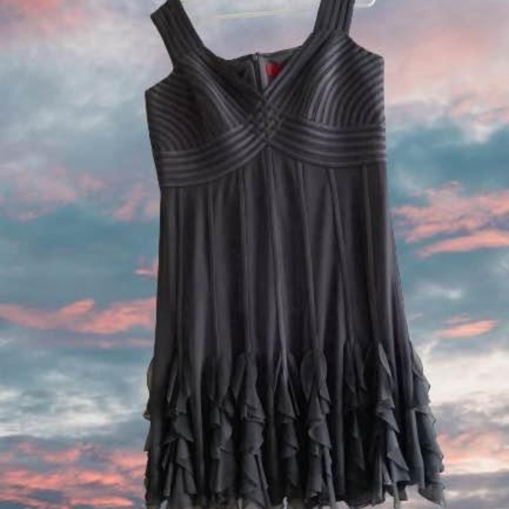 XL Ladies Cocktail Dress Grey
